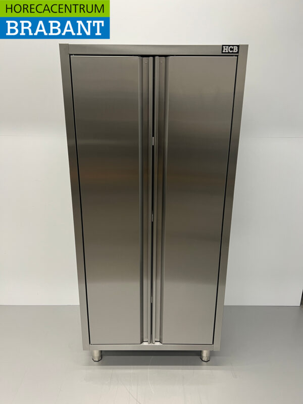 Acier inoxydable HCB Armoire alimentaire Armoire de travail 2 portes Premium-line 80 cm Restauration