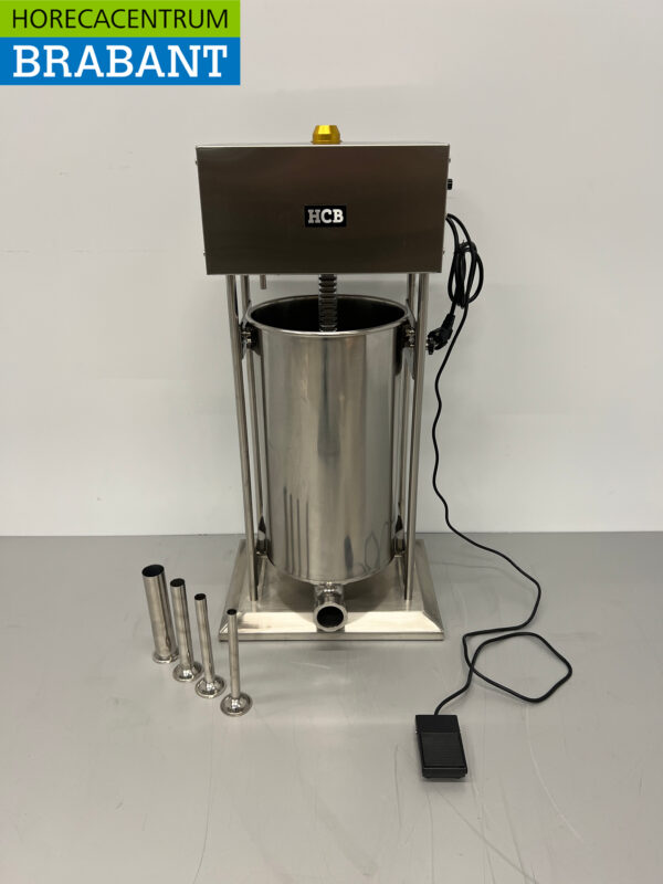 Acier inoxydable HCB Remplisseur de saucisses électrique 25 litres 230V Boucherie
