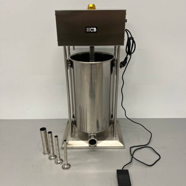 Acier inoxydable HCB Remplisseur de saucisses électrique 25 litres 230V Boucherie