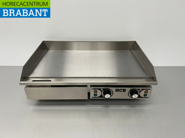 Plaque grill lisse en acier inoxydable Gril 73 cm 2 x 230V Horeca