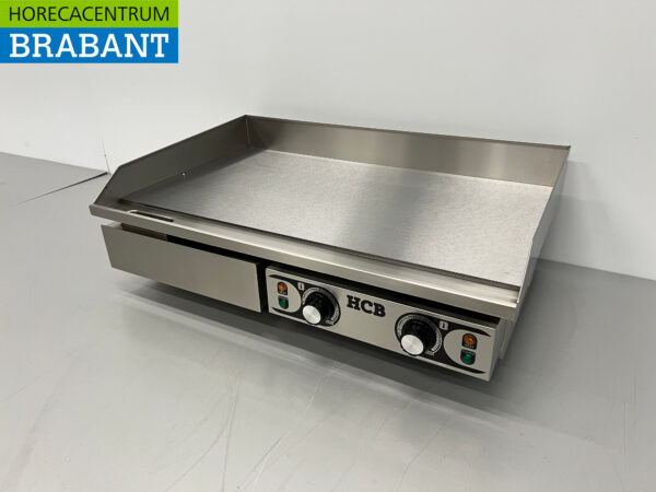 Plaque grill lisse en acier inoxydable Gril 73 cm 2 x 230V Horeca – Image 3