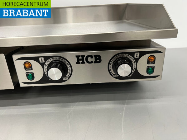 Plaque grill lisse en acier inoxydable Gril 73 cm 2 x 230V Horeca – Image 4