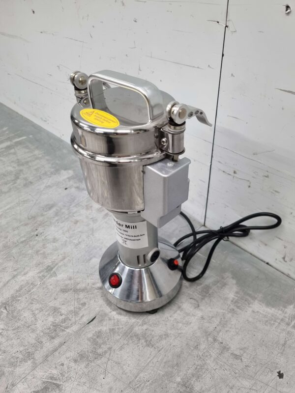 Moulin à épices électrique en acier inoxydable Moulin à grains Moulin à épices 100g 230V Horeca – Image 2