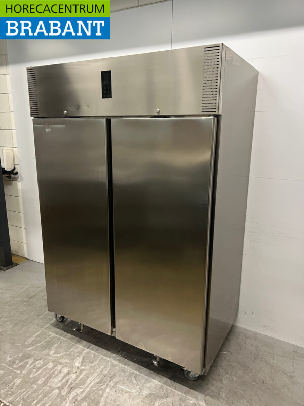 Acier inoxydable Polaris AD 140 BT Congélateur double porte 2 portes Congélateur 1400 litres 230V Horeca – Image 2