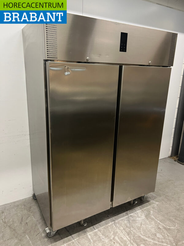 Acier inoxydable Polaris AD 140 BT Congélateur double porte 2 portes Congélateur 1400 litres 230V Horeca – Image 3