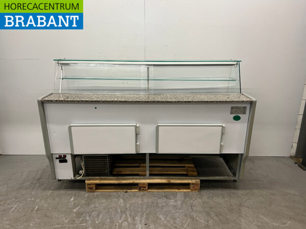 Zoin Vitrine réfrigérée Vitrine Snack Vitrine réfrigérée 200 cm 230V Cafétéria Chip shop – Image 4