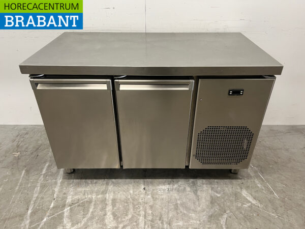 Établi réfrigéré en acier inoxydable 2 portes 132,5 cm 230V Horeca