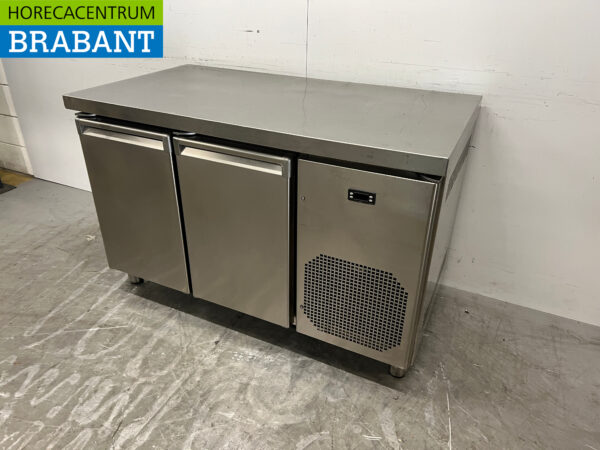 Établi réfrigéré en acier inoxydable 2 portes 132,5 cm 230V Horeca – Image 2