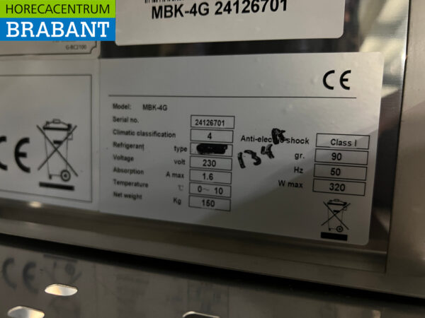 Maxxfrost Bar Cooler 4 portes pliantes 254 cm 230V Horeca – Image 6