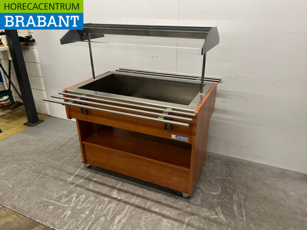 Buffet réfrigéré Afinox sur roues Buffet réfrigéré 3 x 1/1 GN 230V Horeca – Image 2
