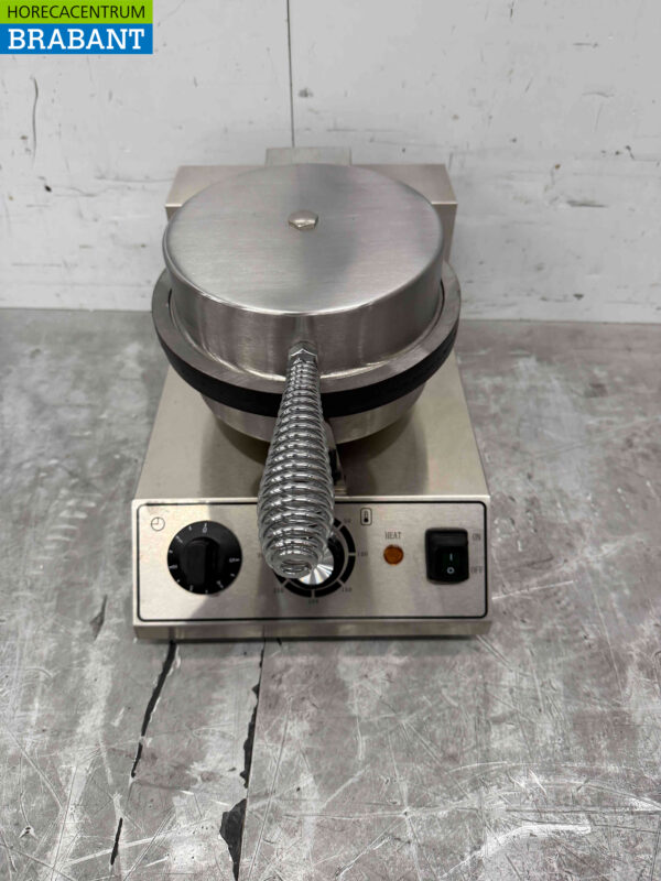 Gaufrier en acier inoxydable avec minuterie sirop gaufre cône glace 230V Horeca