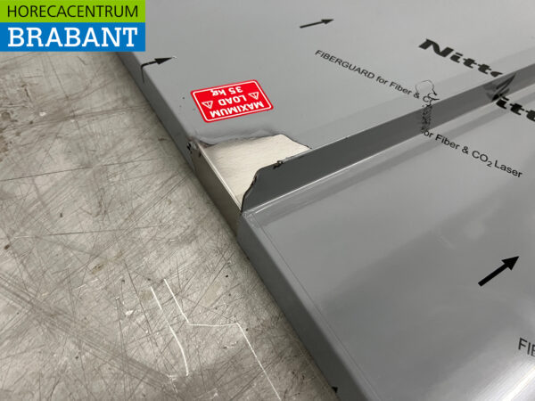 Acier inoxydable Double étagère murale 200 x 40 cm Horeca – Image 4