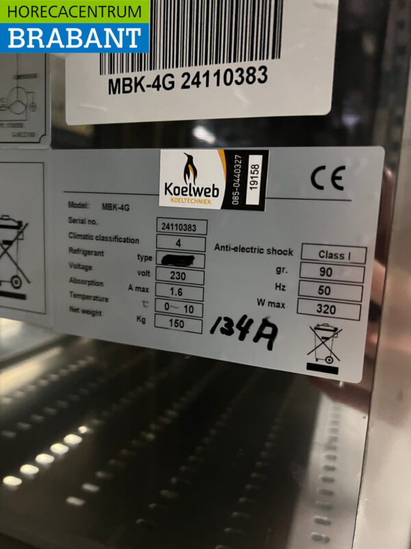 Maxxfrost Bar Cooler 4 portes pliantes 254 cm 230V Horeca – Image 6