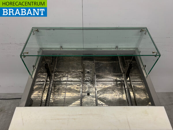 Acier inoxydable Tecnodom Établi réfrigéré Saladette 2 portes 90,5 cm 230V Horeca – Image 4