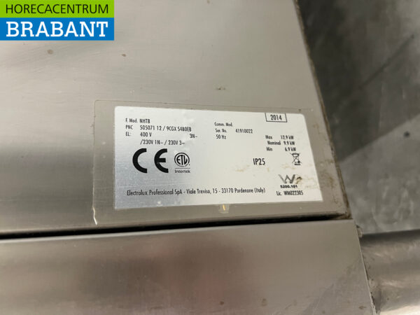 Lave-vaisselle coulissant Zanussi NHT8 en acier inoxydable Lave-vaisselle 400V Restauration – Image 5