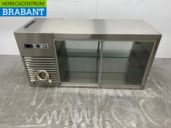 Vitrine réfrigérée Groku en acier inoxydable 140 cm 230V Horeca – Image 4