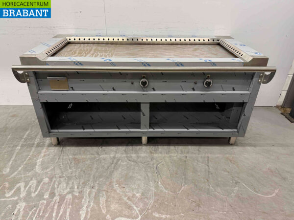 Gril Teppanyaki en acier inoxydable Gril Premium-line 174 cm GAS Horeca