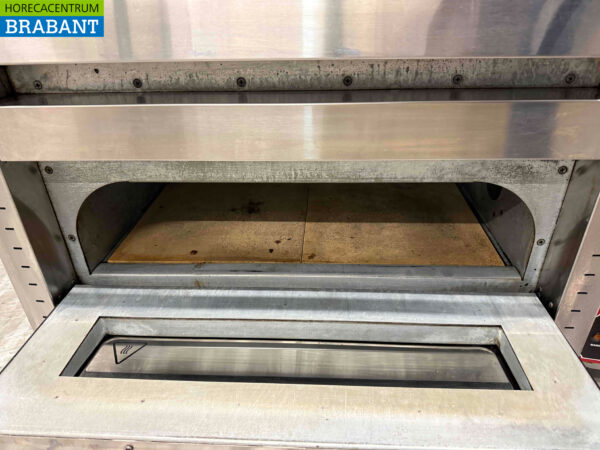 Four à pizza en acier inoxydable 2 x 4 pizzas 400V Horeca – Image 6