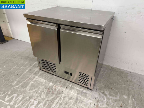 Établi réfrigéré en acier inoxydable 2 portes 90,5 cm 230V Horeca – Image 2