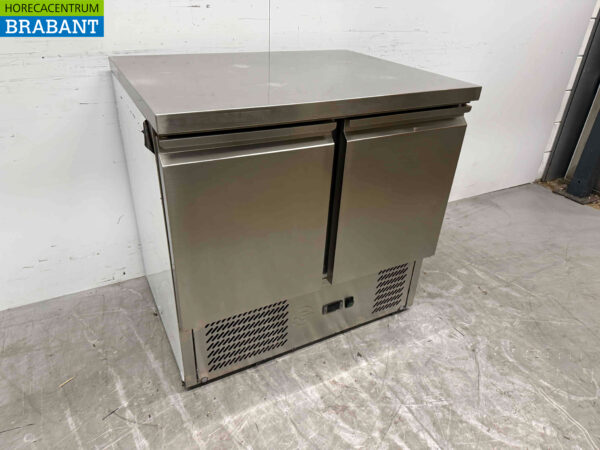 Établi réfrigéré en acier inoxydable 2 portes 90,5 cm 230V Horeca – Image 3