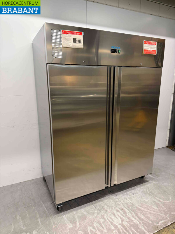 Acier inoxydable Polar U635 Double porte 2 portes Congélateur Congélateur 1300 litres 230V Horeca – Image 2