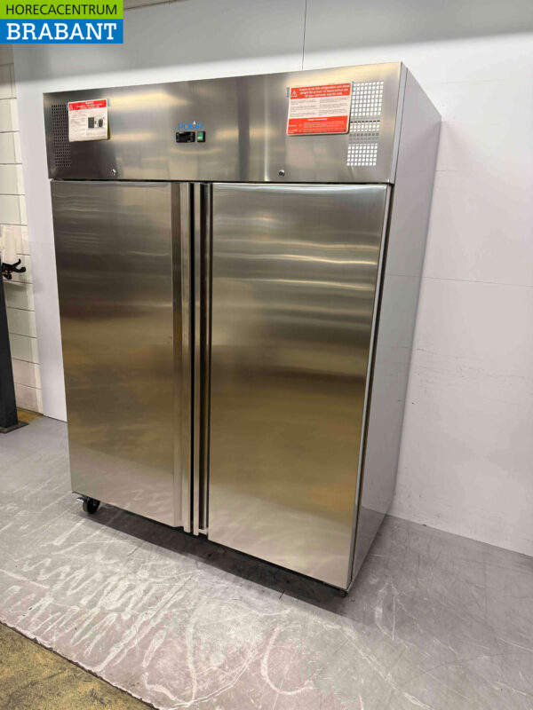 Acier inoxydable Polar U635 Double porte 2 portes Congélateur Congélateur 1300 litres 230V Horeca – Image 3