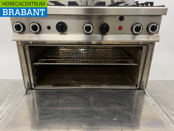 Plaque de cuisson à 6 feux en acier inoxydable 105 cm GAS Horeca – Image 4
