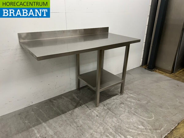 Table de travail en acier inoxydable 150 x 70 x 97 cm Horeca – Image 3