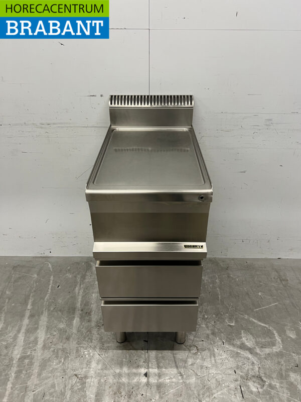 Meuble Hobart en acier inoxydable Meuble neutre avec 2 tiroirs 40 cm Restauration