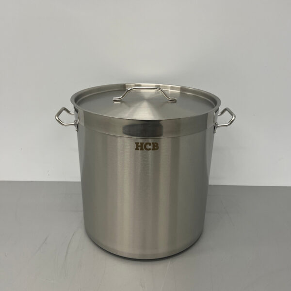 Acier inoxydable HCB Poêle à soupe Poêle de cuisson Induction 36.5 x 37 cm 33 litres Horeca