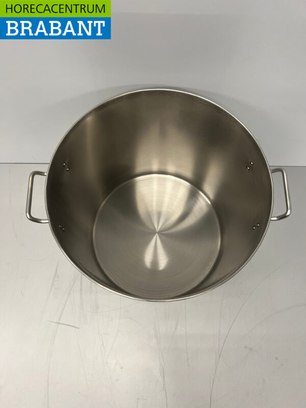 Acier inoxydable HCB Poêle à soupe Poêle de cuisson Induction 36.5 x 37 cm 33 litres Horeca – Image 5