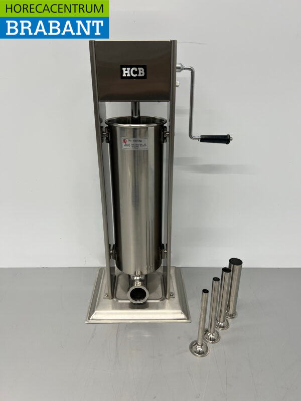 Acier inoxydable Bouchon vertical de boîte à farce Remplisseur de saucisses 7 litres Restauration Boucherie