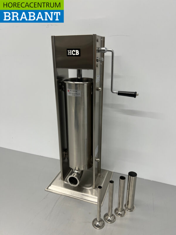 Acier inoxydable Bouchon vertical de boîte à farce Remplisseur de saucisses 7 litres Restauration Boucherie – Image 2