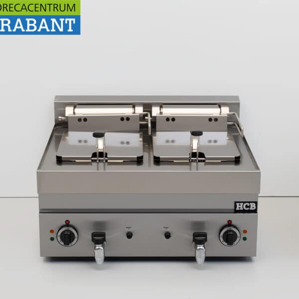 Friteuse double HCB en acier inoxydable, 2 x 10 litres, gamme Premium, 400 V, pour la restauration