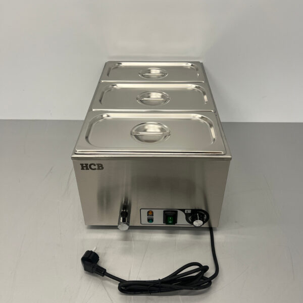 Bain-marie en acier inoxydable 3 x 1/3 GN 230V Horeca
