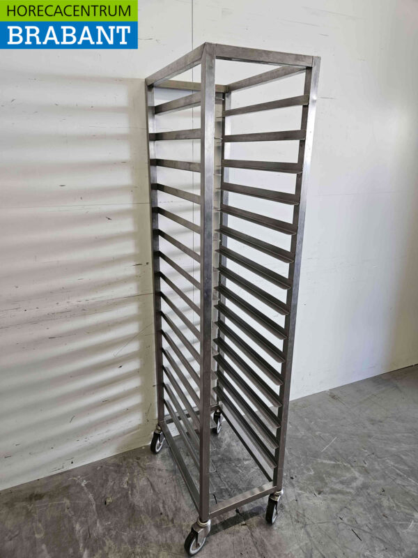 Chariot en acier inoxydable 15 x 1/1 GN/gastronorm Horeca – Image 3