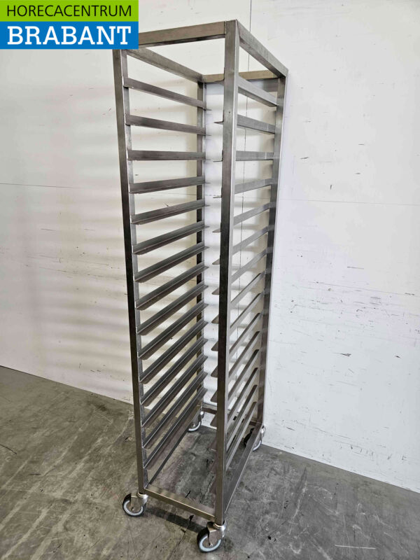 Chariot en acier inoxydable 15 x 1/1 GN/gastronorm Horeca – Image 2
