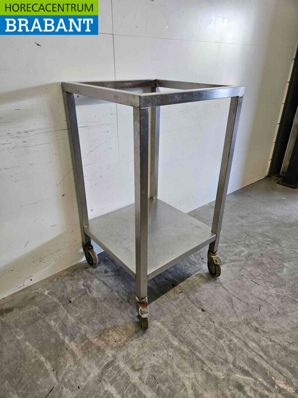 Châssis mobile en acier inoxydable 60,5 x 61 x 110 cm Restauration – Image 2