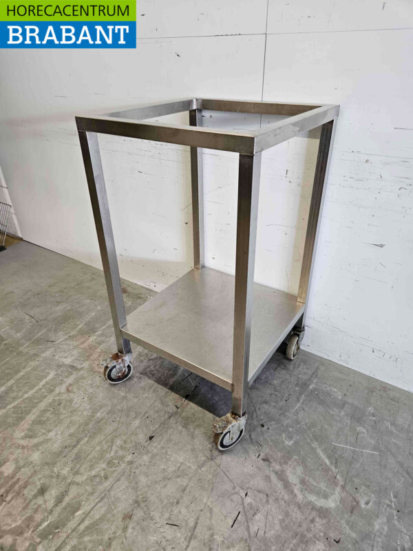 Châssis mobile en acier inoxydable 60,5 x 61 x 110 cm Restauration – Image 3