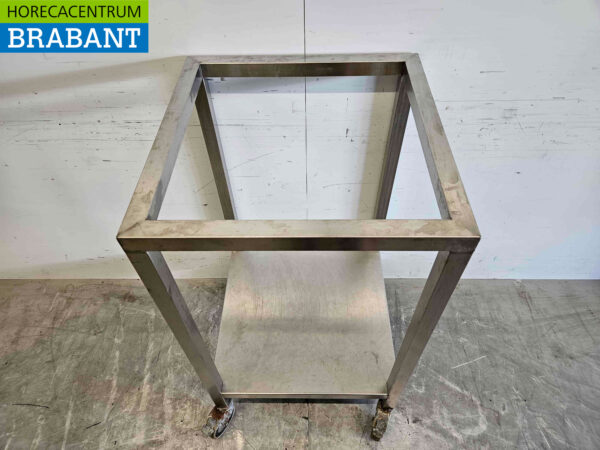 Châssis mobile en acier inoxydable 60,5 x 61 x 110 cm Restauration – Image 4