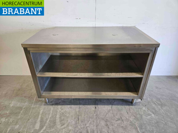 Table de travail en acier inoxydable Armoire de travail 134 cm Restauration