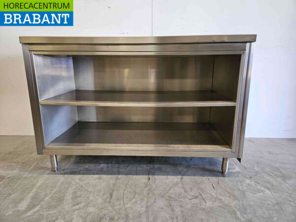 Table de travail en acier inoxydable Armoire de travail 134 cm Restauration – Image 4