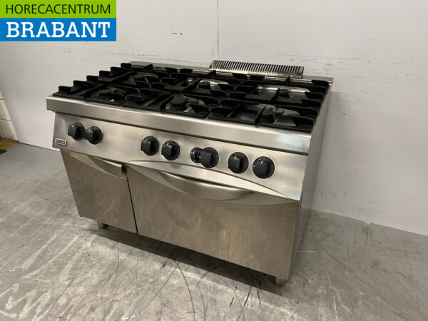 Cuisinière Zanussi en acier inoxydable à 6 feux avec four Restauration au GAZ – Image 2