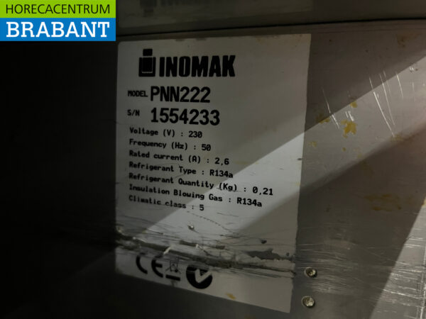 Établi réfrigéré Inomak en acier inoxydable 6 tiroirs 178,5 cm 230V Horeca – Image 5