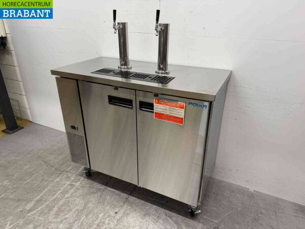 Polar G-Series direct draw keg beer dispenser, double tap 124.7 cm 230V Horeca – Image 3