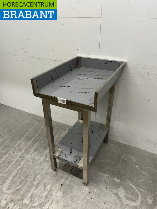 Table de travail en acier inoxydable 50 x 70 à bord surélevé Restauration – Image 2