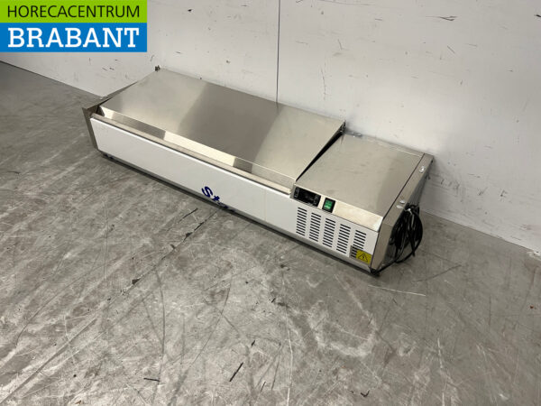 Acier inoxydable Saro Réfrigérateur de comptoir Saladière 4 x 1/3 GN 120 cm 230V Horeca – Image 2