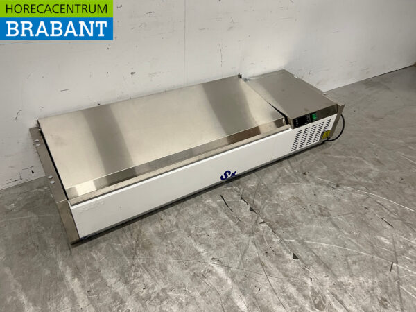 Acier inoxydable Saro Réfrigérateur de comptoir Saladière 4 x 1/3 GN 120 cm 230V Horeca – Image 3