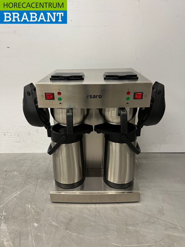 Cafetière Saro en acier inoxydable avec thermos 2,2 litres 2 x 230V Horeca