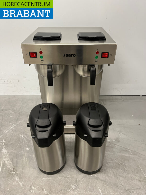 Cafetière Saro en acier inoxydable avec thermos 2,2 litres 2 x 230V Horeca – Image 5